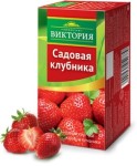 Чай черный, Золотая Виктория 1.5 г №25 Садовая клубника байховый с ароматом клубники пакетики