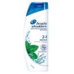 Шампунь и бальзам-ополаскиватель, Head & Shoulders (Хэд энд Шолдерс) 400 мл 2 в 1 освежающий ментол против перхоти